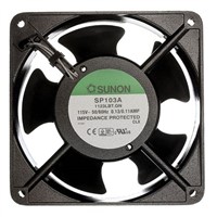 Sunon, 115 V ac, AC Axial Fan, 119 x 119 x 38mm, 122.3m3/h, 11W
