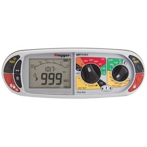 Megger MFT1721 Electrical Tester 100 V, 250 V, 500 V, 1000 V , Earth Resistance Measurement With Wireless
