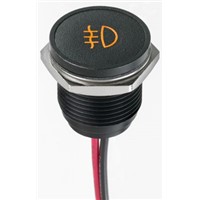 Apem Orange Indicator, Lead Wires Termination, 12 V dc, 16mm Mounting Hole Size, IP67