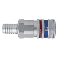 CEJN Pneumatic Quick Connect Coupling Brass, Stainless Steel 1/4 6.3mm Hose Barb