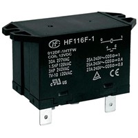 Hongfa Europe GMBH Flange Mount Non-Latching Relay - SPNO, 12V dc Coil, 30A Switching Current Single Pole