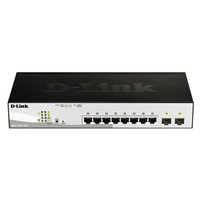 D-Link, 10 port Smart Ethernet Switch, Rack Mount PoE