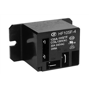 Hongfa Europe GMBH Flange Mount Non-Latching Relay - SPNO, 120V ac Coil, 40A Switching Current Single Pole