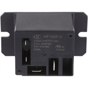 Hongfa Europe GMBH Flange Mount Non-Latching Relay - SPNO, 240V ac Coil, 30A Switching Current Single Pole