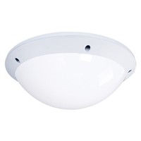 Thorlux Lighting, 31 W Dome White LED Bulkhead Light Bulkhead, Opal, Polycarbonate, IK10++, IP66, with White Diffuser,
