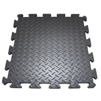 COBA Deckplate Connect Interlinking End Tile PVC Anti-Fatigue Mat x 500mm, 500mm x 14mm