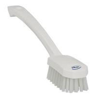 Vikan White 22mm Polyester Medium Scrub Brush for Cutting Boards, Pots, Small Surface Areas, Tables