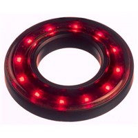 Apem Red Halo LED Indicator, 12  24 V dc, 16.1mm Mounting Hole Size, Lead Wires Termination, IP67