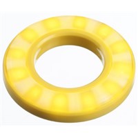 Apem Yellow Halo LED Indicator, 12  24 V dc, 16.1mm Mounting Hole Size, Lead Wires Termination, IP67