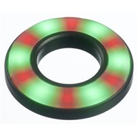 Apem Green Halo LED Indicator, 12  24 V dc, 19.1mm Mounting Hole Size, Lead Wires Termination, IP67