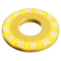 Apem Yellow Halo LED Indicator, 12  24 V dc, 22.2mm Mounting Hole Size, Lead Wires Termination, IP67