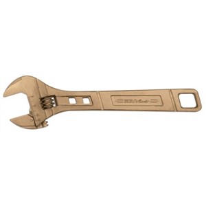 Ega-Master Adjustable Spanner, 200 mm Overall Length, 24mm Max Jaw Capacity, Bi-material, Ergonomic Handle