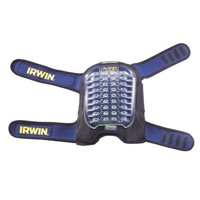 Irwin 10503830 I-Gel Plastic Adjustable Strap Gel Knee Pad, Black/Blue
