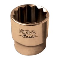 Ega-Master 75651 6mm Bi-Hex Socket With 3/8 in Drive , Length 28 mm