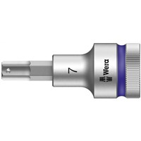 Wera 003823 7mm Hex Socket With 1/2 in Drive , Length 60 mm
