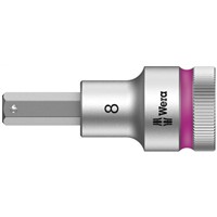 Wera 003824 8mm Hex Socket With 1/2 in Drive , Length 60 mm