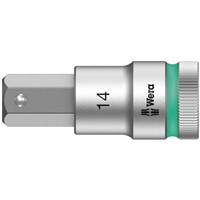 Wera 003827 14mm Hex Socket With 1/2 in Drive , Length 60 mm