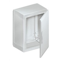 Floor Standing Enclosure, Single Door, PET, Grey, 500 x 500 x 320mm IP65 Thalassa PLA
