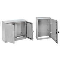 Floor Standing Enclosure, Single Door, PET, Grey, 850 x 465 x 320mm IP43, IP54 Thalassa PLD