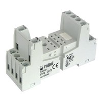 Relpol 2 Pin Relay Socket, DIN Rail for use with R2N Relay