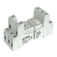 Relpol 3 Pin Relay Socket, DIN Rail for use with R3N Relay