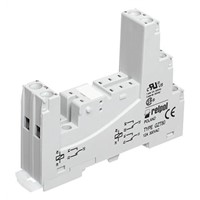 Relpol 2 Pin Relay Socket, DIN Rail for use with RM84 Relay, RM85 Inrush Relay, RM85 Relay, RM85 Sensitive Relay, RM87L