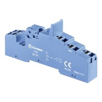 Finder Relay Socket, DIN Rail for use with 46.61 Relay