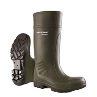 Dunlop Purofort Green Steel Toe Cap Women Safety Wellingtons, UK 6, EU 39