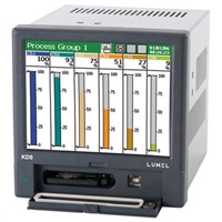Lumel KD8, 4 Channel, Graphic Recorder Measures Current, Humidity, Resistance, Temperature, Voltage