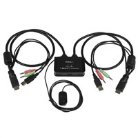 Startech 2 Port USB HDMI KVM Switch - 3.5mm Stereo, HDMI