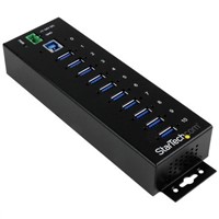 Startech 10x USB A Port Hub, USB 3.0 - Terminal Connector Powered