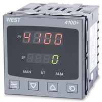West Instruments P4100+ DIN Rail PID Temperature Controller, 96 x 96mm 1 Input, 3 Output Relay, SSR, 100 240 V