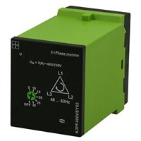 Tele Phase, Voltage Monitoring Relay With DPDT Contacts, 230  400 V Supply Voltage, 3 Phase, Self Powered