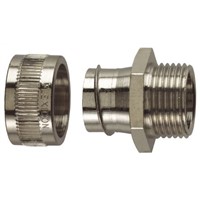 Flexicon SSU Series M16 Fixed External Thread Fitting Cable Conduit Fitting, 12mm nominal size