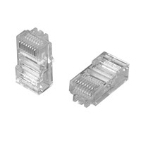 Modular Plug, 8P/8C, Shielded, Flat Oval