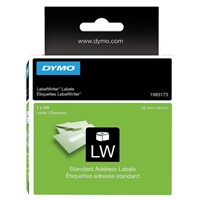 Dymo Black on White Label Printer Tape &amp;amp; Label