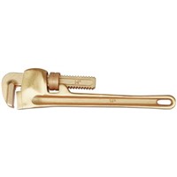 Bahco Heavy Duty, Non-Sparking Pipe Wrench, 40mm Jaw Capacity Aluminium Bronze 300 mm Overall Length, Non Sparking