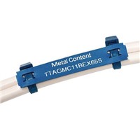 HellermannTyton Cable Tie Cable Marker, Pre-printed TTAGMC11X65 Blue