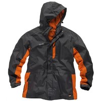 Scruffs Worker Grey/Orange Jacket, Men's, S, Waterproof