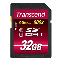 Transcend 32GB SDHC UHSI Card 600x