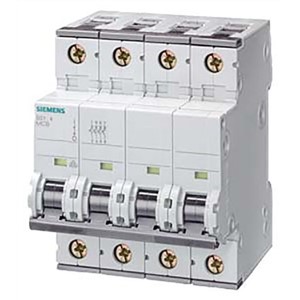 Siemens Sentron MCB Mini Circuit Breaker 4P 4 A 10 kA Curve C