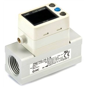 SMC, 500 L/min Flow Controller, Cable, Analogue, PNP, 12 → 24 V dc, LCD