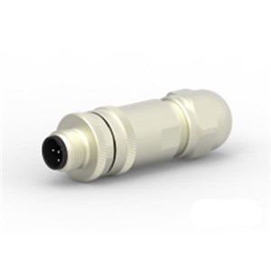 TE Connectivity, 5 contacts Cable Mount M12 Plug Screw IP67, IP68