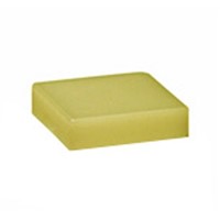 Yellow Push Button Cap, for use with UB Series, Square Opaque Non-Illuminated Cap