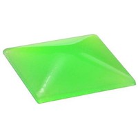 Yellow Square Push Button Lens for use with AT4074 Square Cap