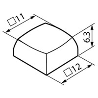 White Tactile Switch Cap for use with JB Series Tactile Switches