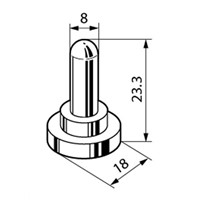 Toggle Switch Sealing Hood, Splashproof Boot, For Use With M Series Toggle Switches, P Series Toggle Switches, S Series