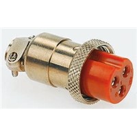 3P Cable Mount Plug, Female Contacts