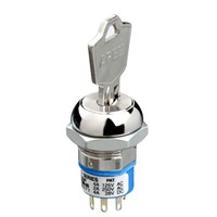 Keylock Switch, Single Pole Double Throw (SPDT), 4 A 2-Way