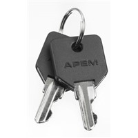 SPARE KEY BLACK OVERMOULDED